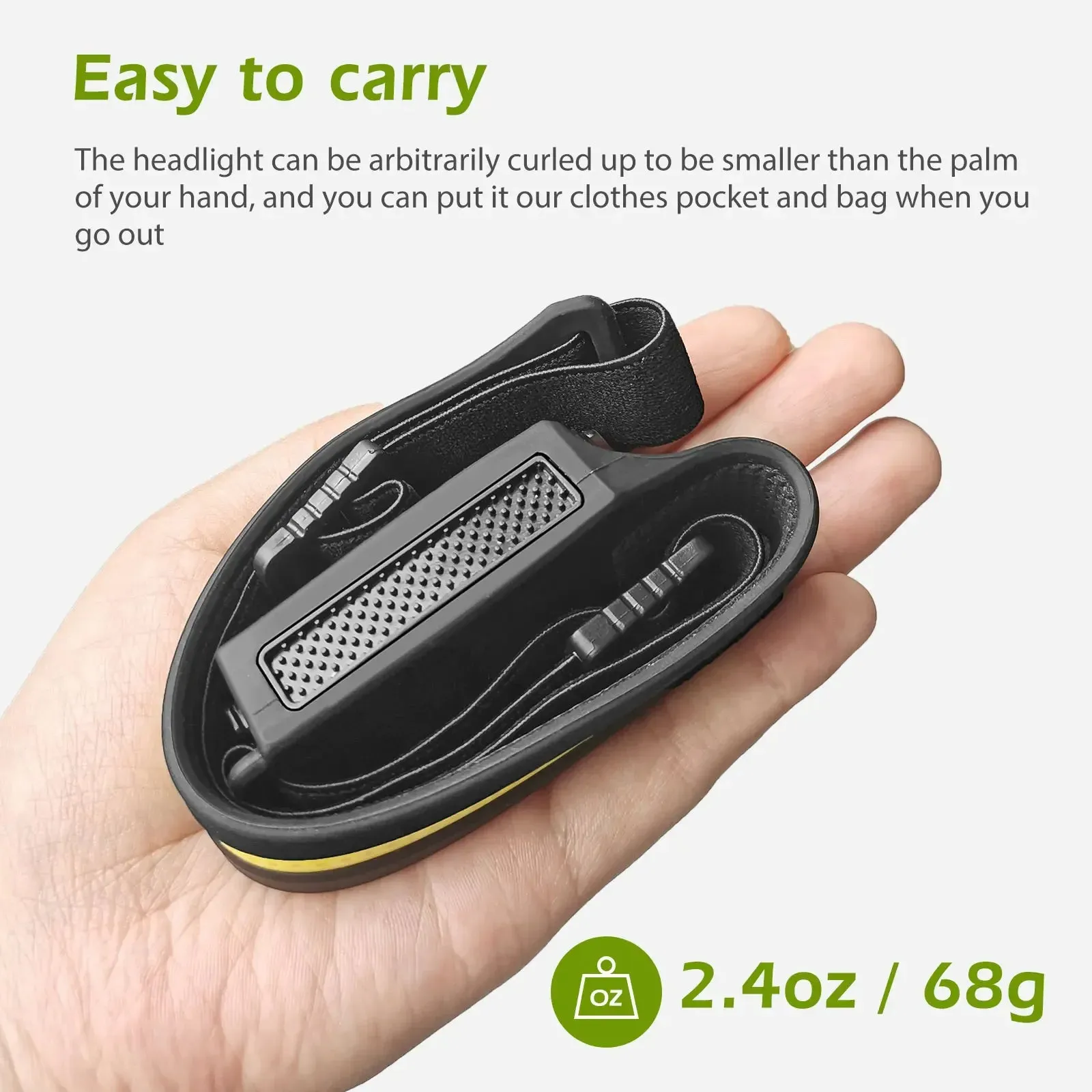 USB Rechargeable LED Sensor Headlamp COB Headlight Torch Waterproof Light for Fishing Camping