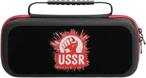 USSR CCCP Communist Portable Protective Shell Compatible with Switch Case Hard Travel Tote Bag with 20 Game Cartridges