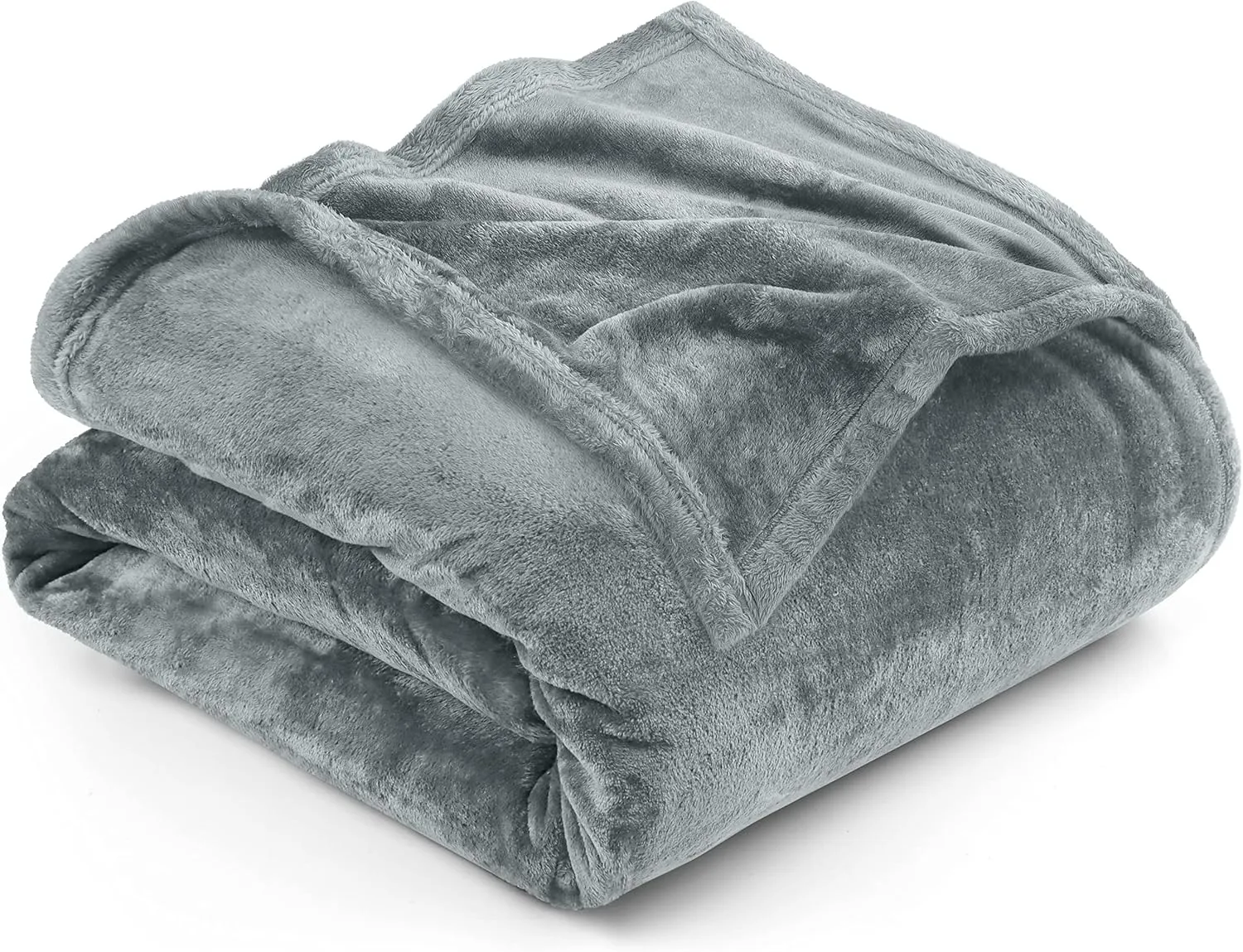 Utopia Bedding Fleece Blanket Full Size Ash Grey 300GSM Luxury Fuzzy Soft Anti-Static Microfiber Bed Blanket (90x84 Inch)