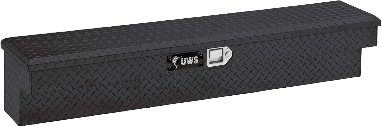UWS EC30102 48-Inch Gloss Black Heavy-Wall Aluminum Truck Side Tool Box, RigidCore Lid