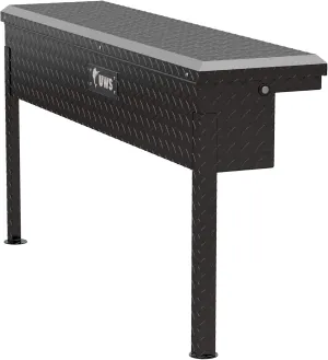 UWS EC30202 48-Inch Gloss Black Heavy-Wall Aluminum Truck Side Tool Box with Low Profile, RigidCore Lid