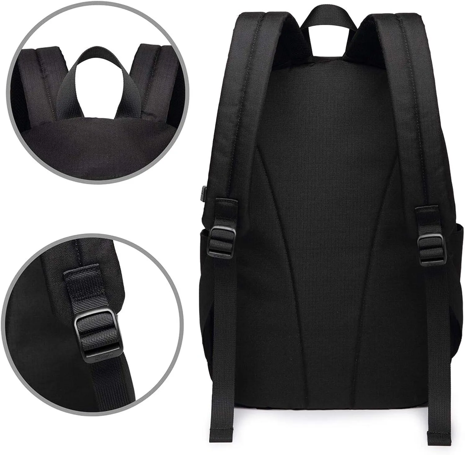 vacsAX Durable Ergonomic Backpack With - Large Capacity With USB Ports - Perfect For Women Men Basketball Background