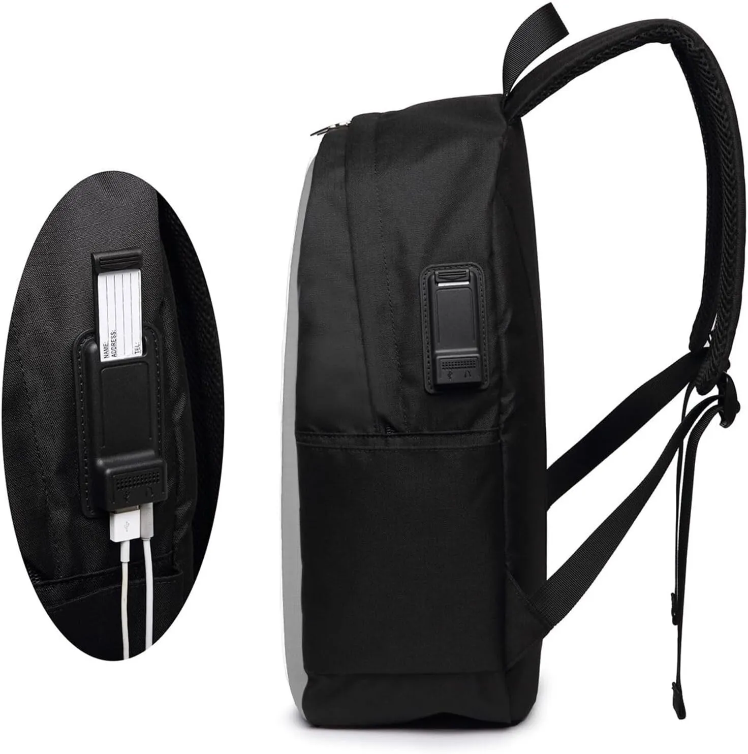 vacsAX Durable Ergonomic Backpack With - Large Capacity With USB Ports - Perfect For Women Men Cartoon Pineapple