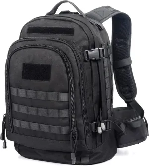 vAv YAKEDA Tactical Military Backpack Waterproof Polyester 600D-A88051 (Black)