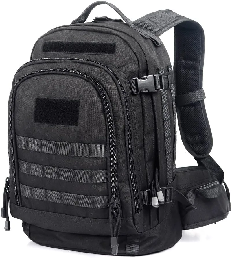 vAv YAKEDA Tactical Military Backpack Waterproof Polyester 600D-A88051 (Black)