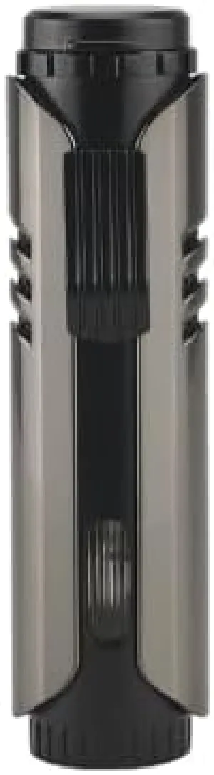 Vector Maxtech Single Flame Torch Lighter - Windproof, Refillable, Adjustable Flame, Gunmetal Satin