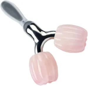 VICASKY Natural Massager Single Head Roller for Face Neck Body Massage Therapy Durable Crystal Material Portable Beauty Tool for Spa Care