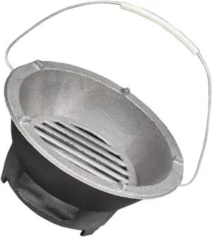 VICASKY Outdoor Bbq Stove Cast Iron Barbecue Grill for Camping Picnics Heating Versatile Charcoal Stove for Grilling Cooking Soup for Outdoor Adventures