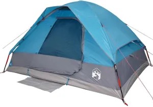vidaXL Camping Tent Dome 2-Person Blue Waterproof