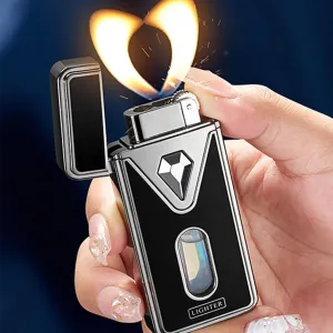 Vintage Flintlock-Style Tri-Mode Torch Lighter - Hand-Engraved Ignition Wheel with Stormproof Dual Jet/Soft Flame   Emergency Spark Rod, Kerosene-Fueled Collectible(#3)
