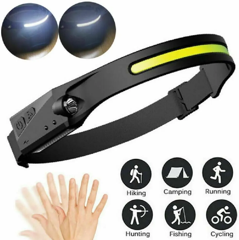 Visus LED Headlamp, Gobeam Headlamp 230,Headlamp with All Perspectives Induction 230° Illumination, Outdoor Waterproof Headlight for Running, Fishing, Camping (2Pcs)