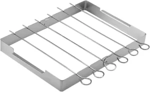 VOSAREA Grill BBQ Accessory Heat-Resistant Rack Stainless Steel Perfect for Outdoor Camping