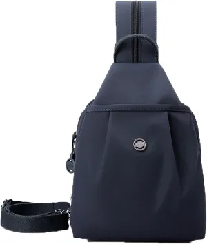 Vovtva Street Lite Chic Versatile Travel Bag, Adjustable Strap Backpack Chest Bags Double Zipper Large Capacity (A)