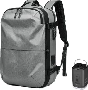 Voyage Vac Backpack, Voyagevac Premium Backpack, Vacuum Compression Travel Backpacks with Pump, 60l Expandable (Grey)