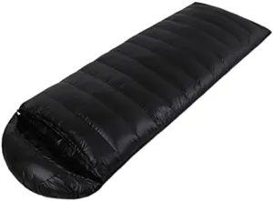 Warm Can Be Stitched Single Sleeping Bag Men and Women Sleeping Bag Outdoor Camping Ultra Light Adult Suitable for Hiking Soft,Black (Black)