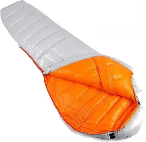 Warm Weather Sleeping Bag, Sports 20 Degree and 5 Degree Sleeping Bags for Big & Tall Adults, No-Snag Zipper with Adjustable Hood for Warmth and Ventilation
