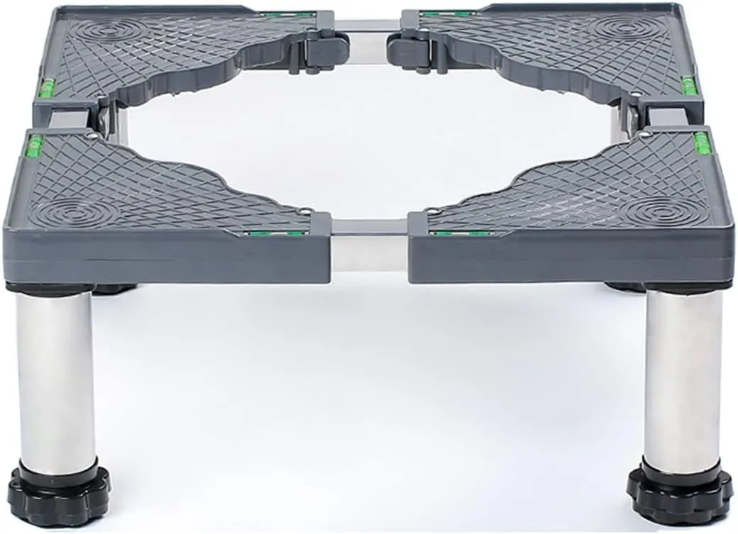 Washing Machine Base Stand, with 4 Heavy Duty Adjustable Feet Hight 15cm, Universal Multi-Functional Base Holder for Dryer Refrigerator Furniture Washing Machine, Max Load 560LB (4legs)