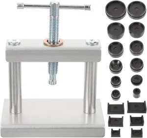 Watch Back Case Presser Set Watch Tool Kit for Battery Replacement Watchmaker Press Tool with Molds