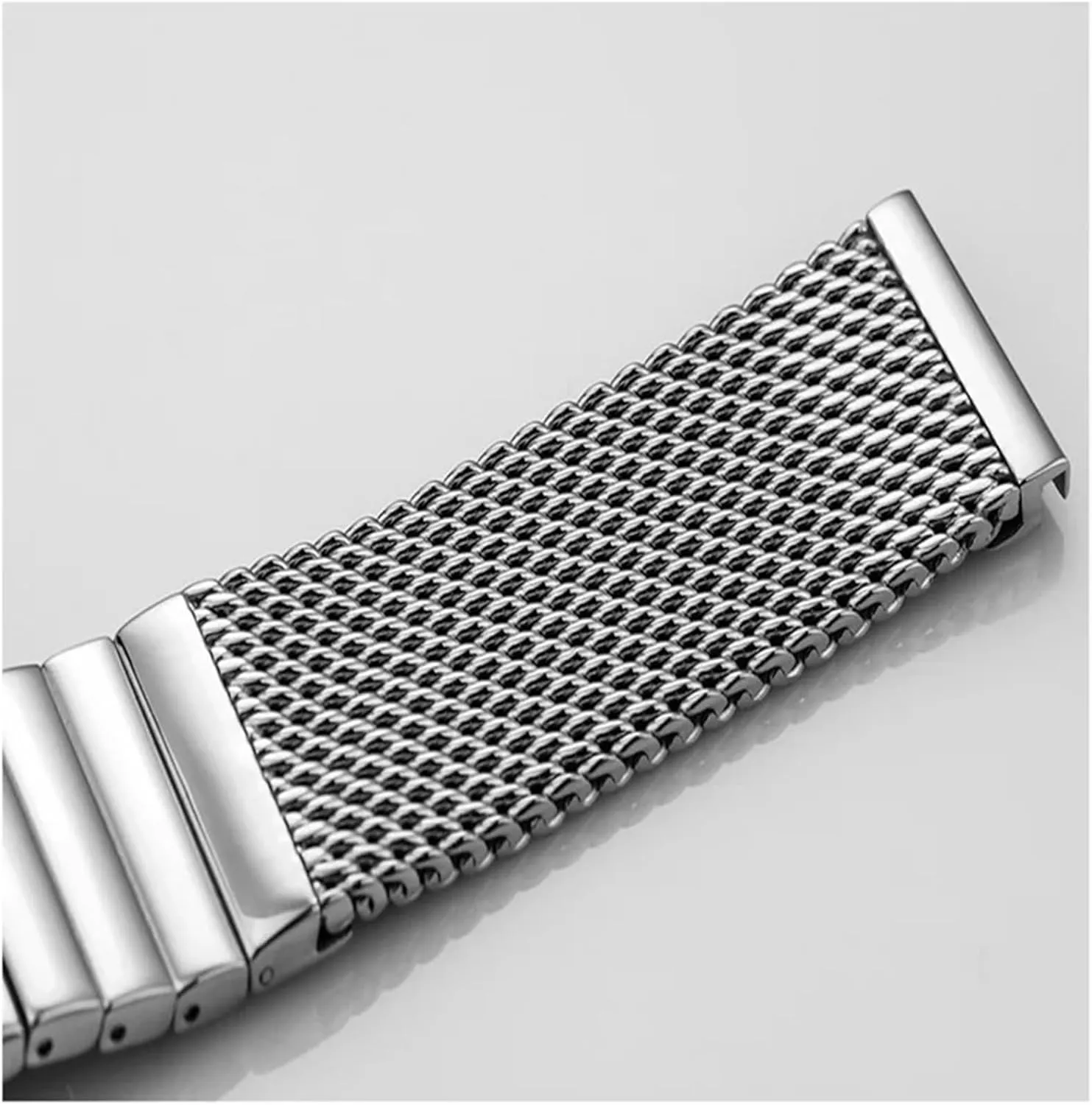 Watch Strap Stainless Steel Watch Band 20mm 22mm Watch Strap 2 In 1 Single Link Replacement Bands