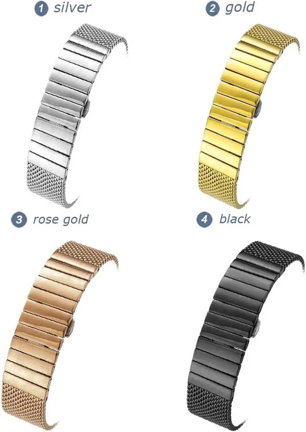 Watch Strap Stainless Steel Watch Band 20mm 22mm Watch Strap 2 In 1 Single Link Replacement Bands