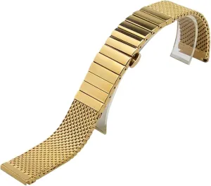 Watch Strap Stainless Steel Watch Band 20mm 22mm Watch Strap 2 In 1 Single Link Replacement Bands