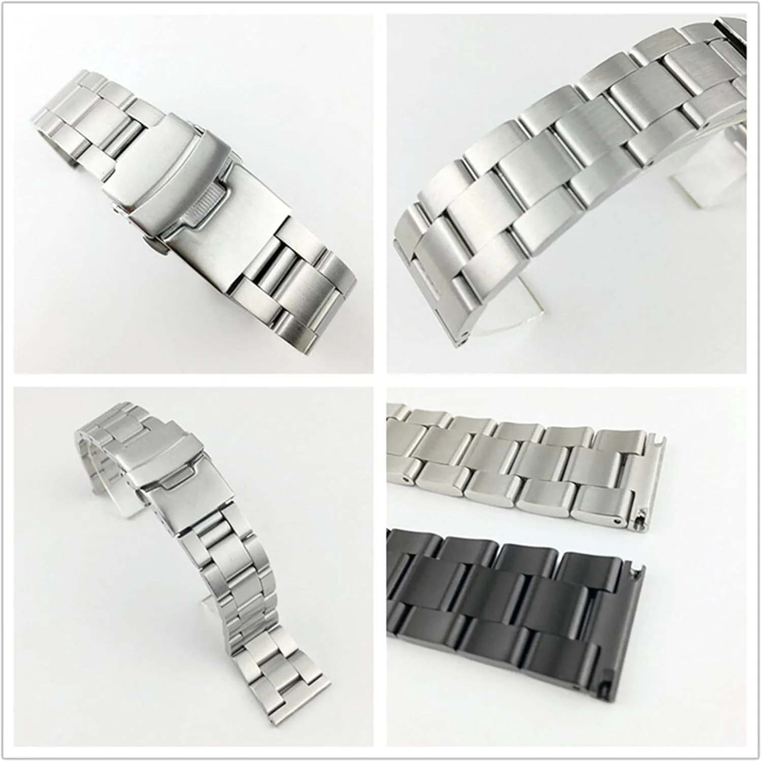 Watch Strap Stainless Steel Watch Band Metal Solid Men's Women's Bracelet Wristband Accessories 18mm 20mm 22mm 24mm 26mm