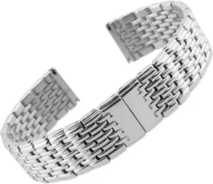 Watch Strap Stainless Steel Watch Bands 20mm 22mm Butterfly Buckle Watch Strap Replacement Wrist Bracelet