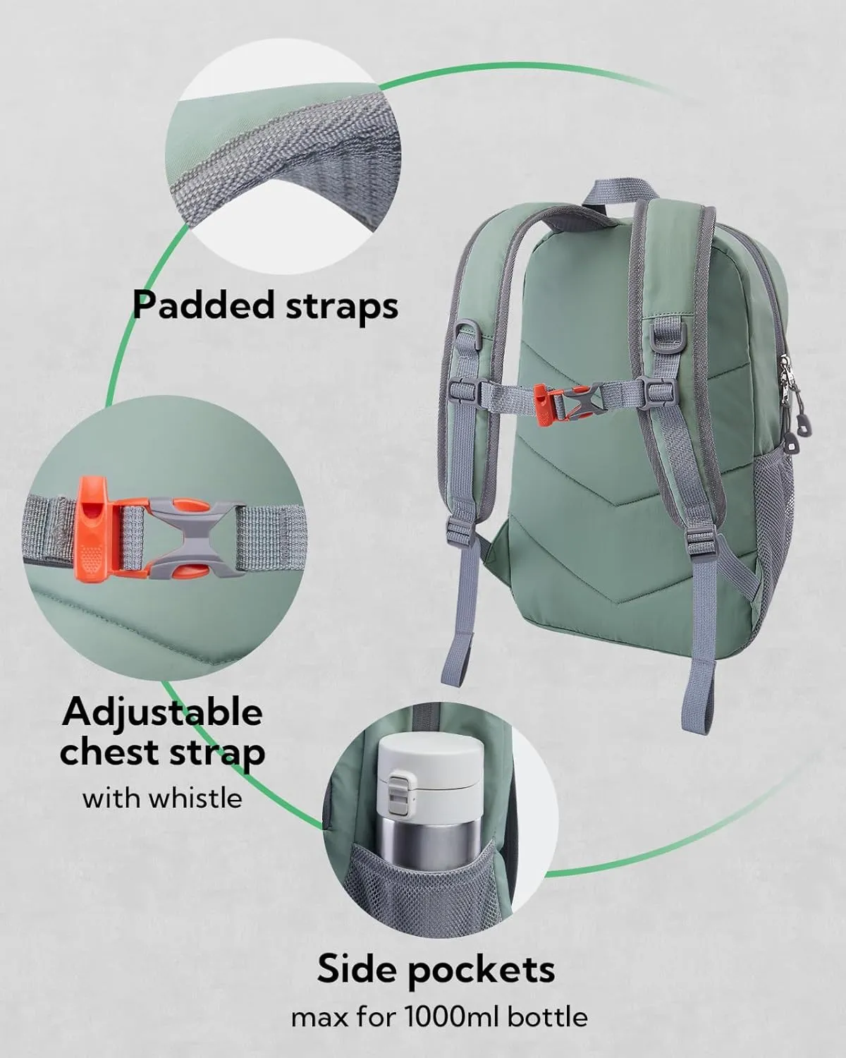 WATERFLY 12L Small Hiking Backpack: Day Pack Lightweight Travel Bag Camping Fitness Cycling Outdoor Sports Daypack For Women Men