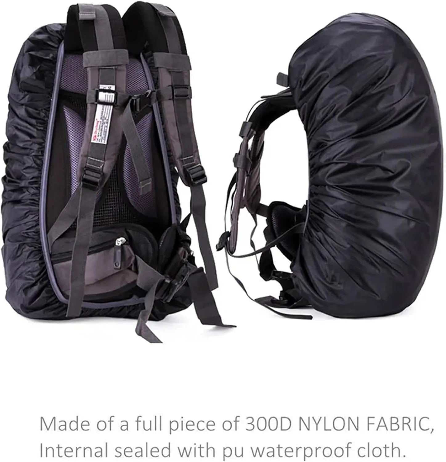 Waterproof Backpack Rain Cover 2pcs Waterproof Backpack Rain Cover Rain Cover Backpack Waterproof Bag Hiking Camping Bags Large Rain Cover for Hiking，Camping(90-120L Green)