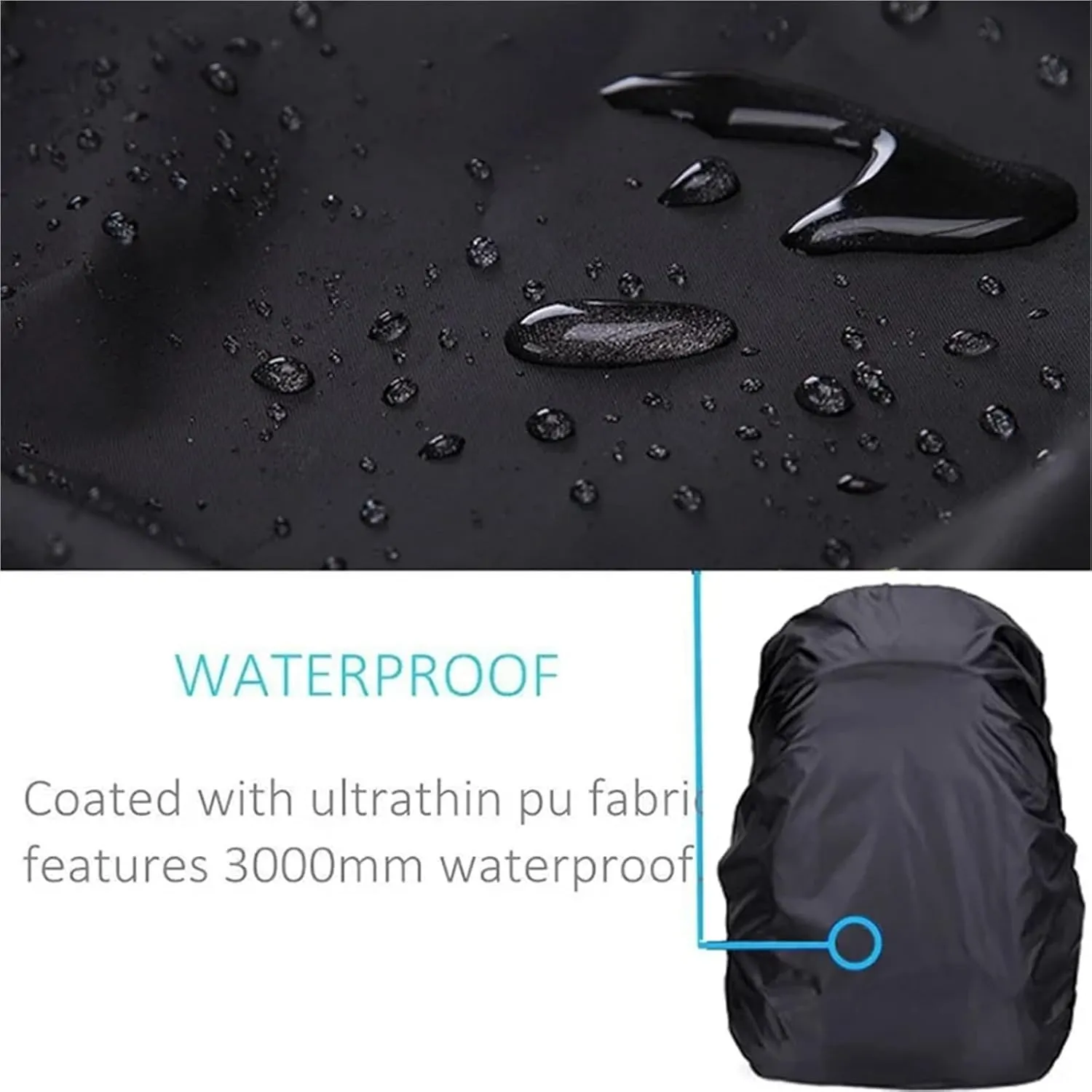 Waterproof Backpack Rain Cover 2pcs Waterproof Backpack Rain Cover Rain Cover Backpack Waterproof Bag Hiking Camping Bags Large Rain Cover for Hiking，Camping(90-120L Green)