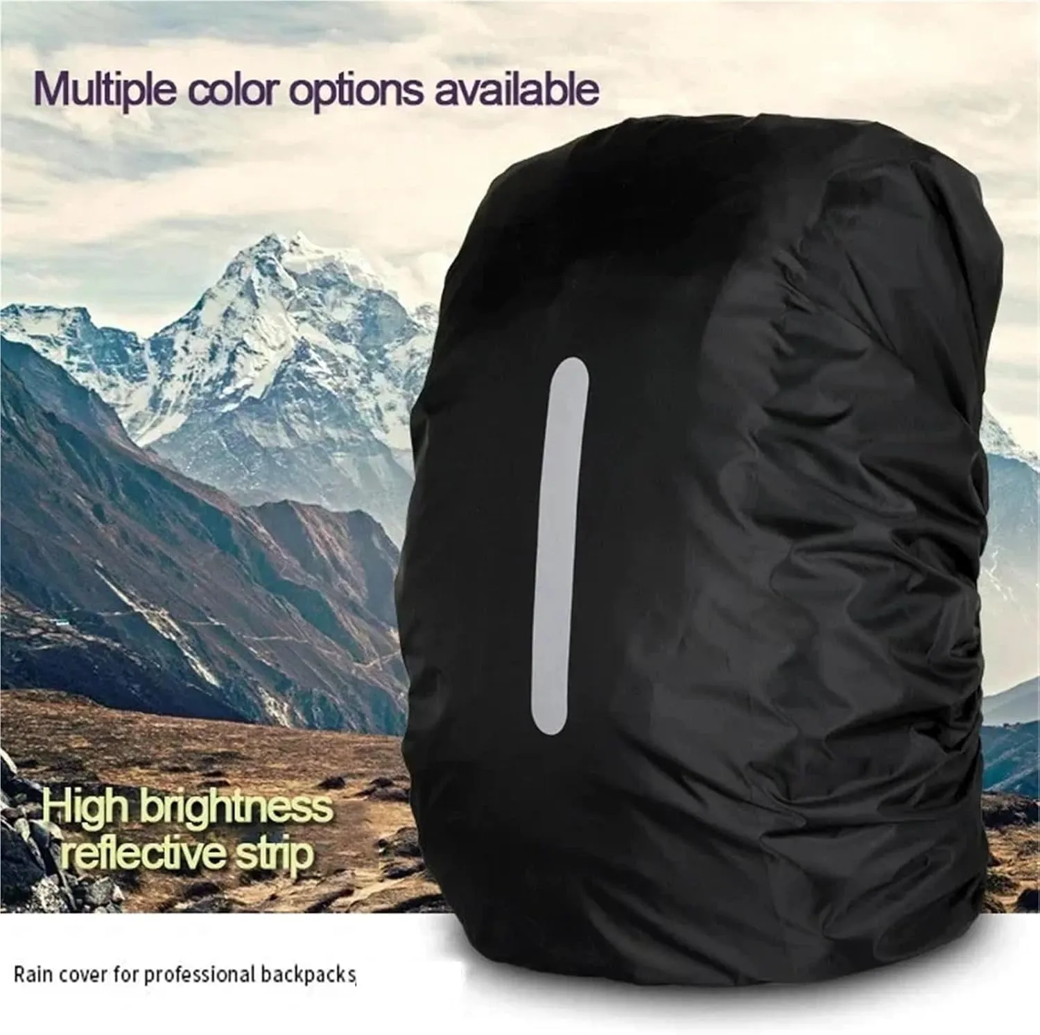 Waterproof Backpack Rain Cover Waterproof Backpack Cover Travel Safety Outdoor Backpack Cover Waterproof Rain Cap Cover for Hiking，Camping(Deep Green,M(30-40L))