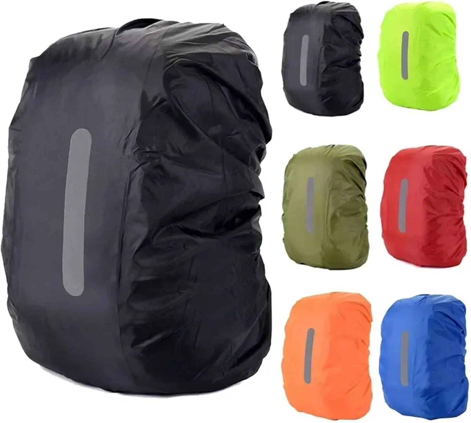 Waterproof Backpack Rain Cover Waterproof Backpack Cover Travel Safety Outdoor Backpack Cover Waterproof Rain Cap Cover for Hiking，Camping(Deep Green,M(30-40L))