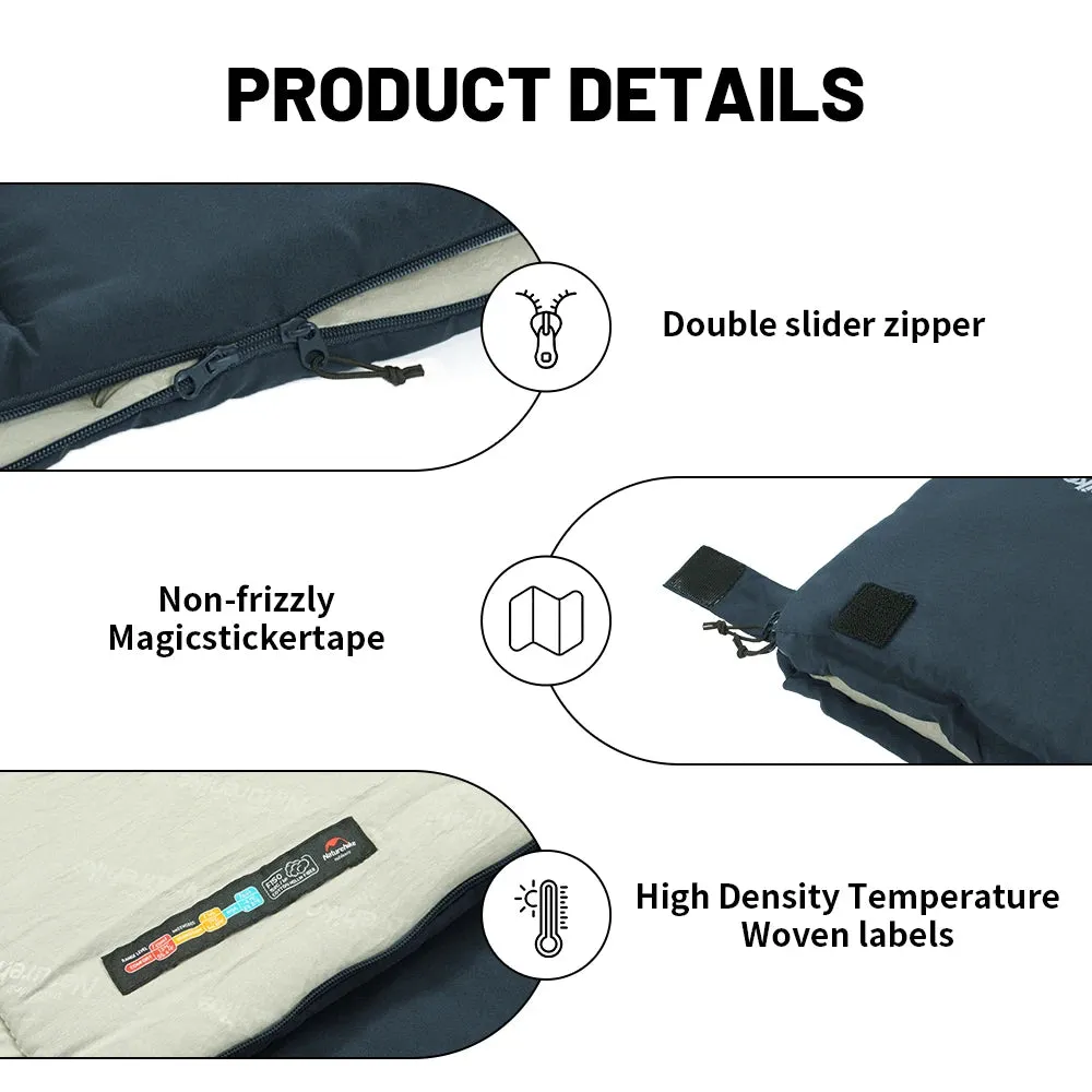 Waterproof Camping Envelope Sleeping Bag - Warm and Comfortable for Adults
