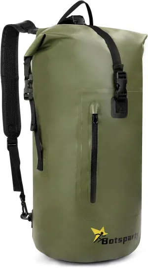 Waterproof Dry Bag Backpack - Lightweight Hiking Pack with Zippered Pocket for Camping, Kayaking, Travel, Hiking, Fishing, Outdoor Enthusiasts（25L）