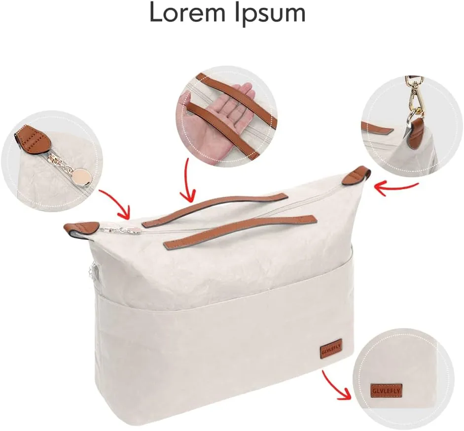 Waterproof dupontpaperbag Speedy22 cream-coloured M HAND BAG