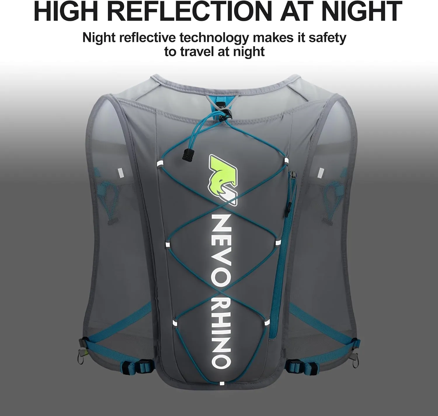 Waterproof Running Vest, 5.5L Breathable Running Hydration Vest with 1.5L Water Bladder, Water Vest for Hiking, Trail Marathon Race, Ideal for Women and Men