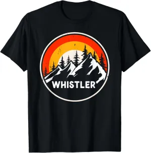 Whistler National Park Canada Mountain Trees Camping Hiking T-Shirt