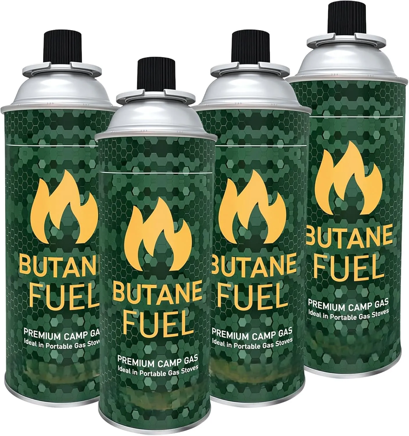 WILTEEXS Butane Refill Canister, Kitchen Torch Fluid Refill for Outdoor Camping - 4 Pack