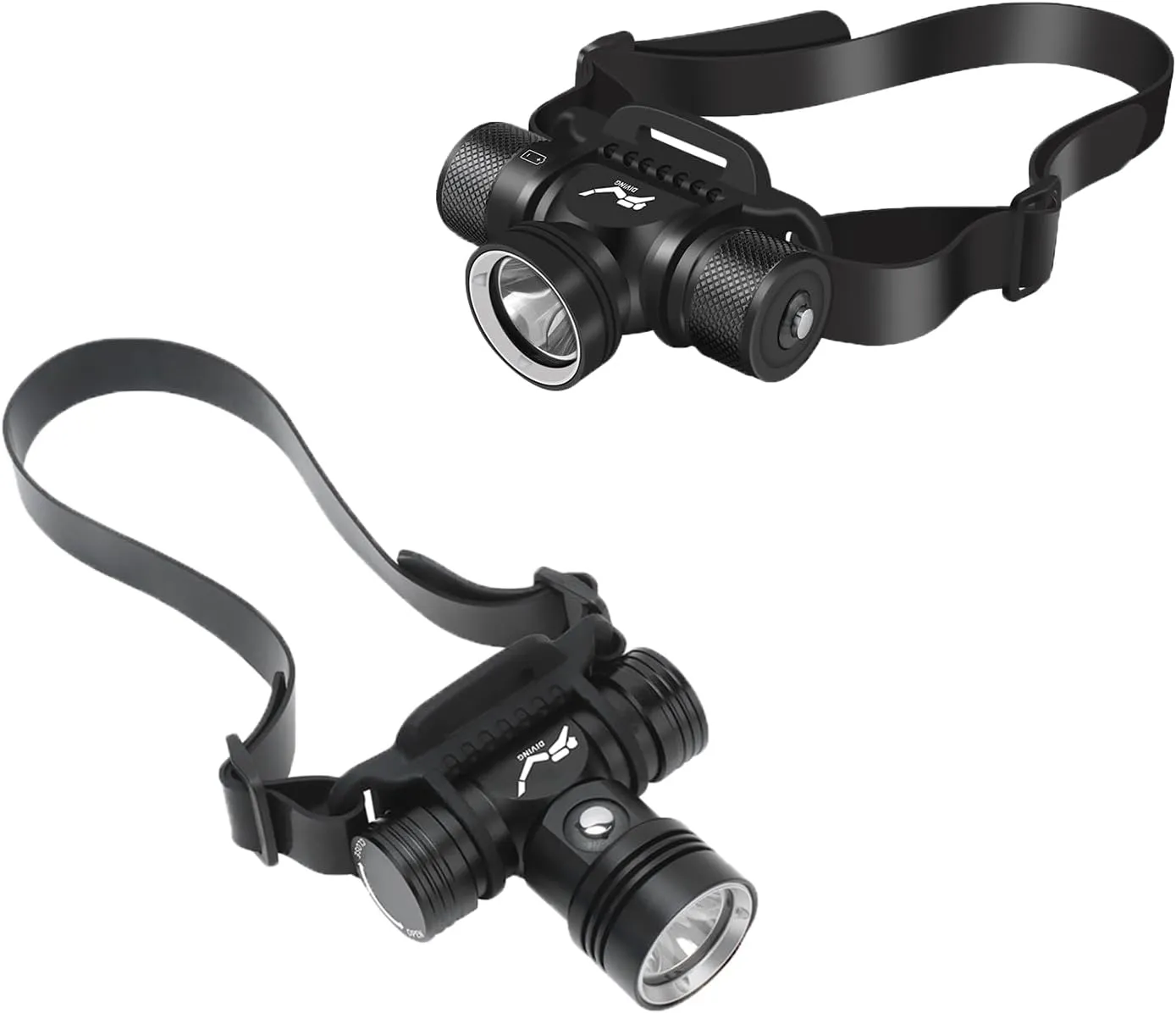 WINDFIRE Diving Headlamp Flashlight, Scuba Dive Light Underwater Headlamp Diving Light, Super Bright Waterproof Headlight Scuba Light for Diving