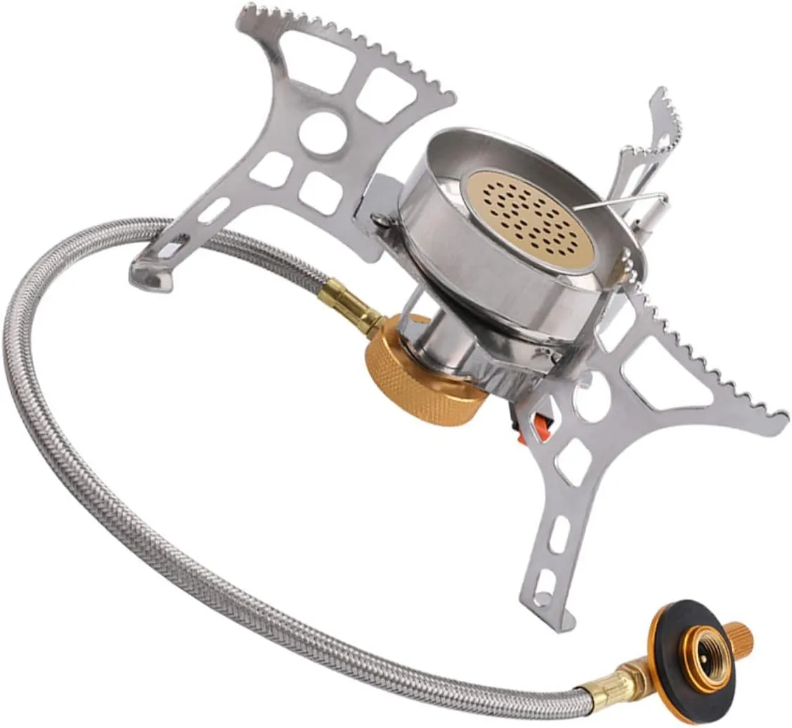 Windproof Camping Stove Propane Burner Compact Easy Perfect for Hiking Backpacking