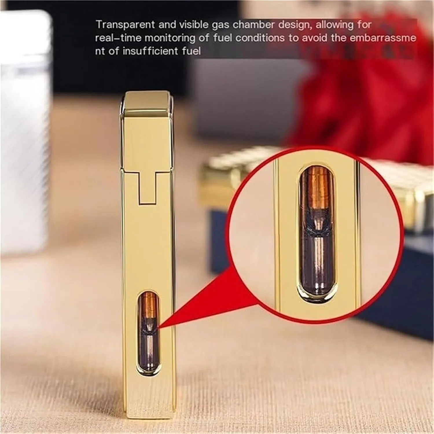 Windproof Dual Flame Butane Lighters, Vintage Metal Flip Top Old Fashioned Grinding Wheel, Soft Flame Jet Flame Switchable, Adjustable Flame, Refillable Gas Portable Candle Camping Lighter (No Fuel)(B