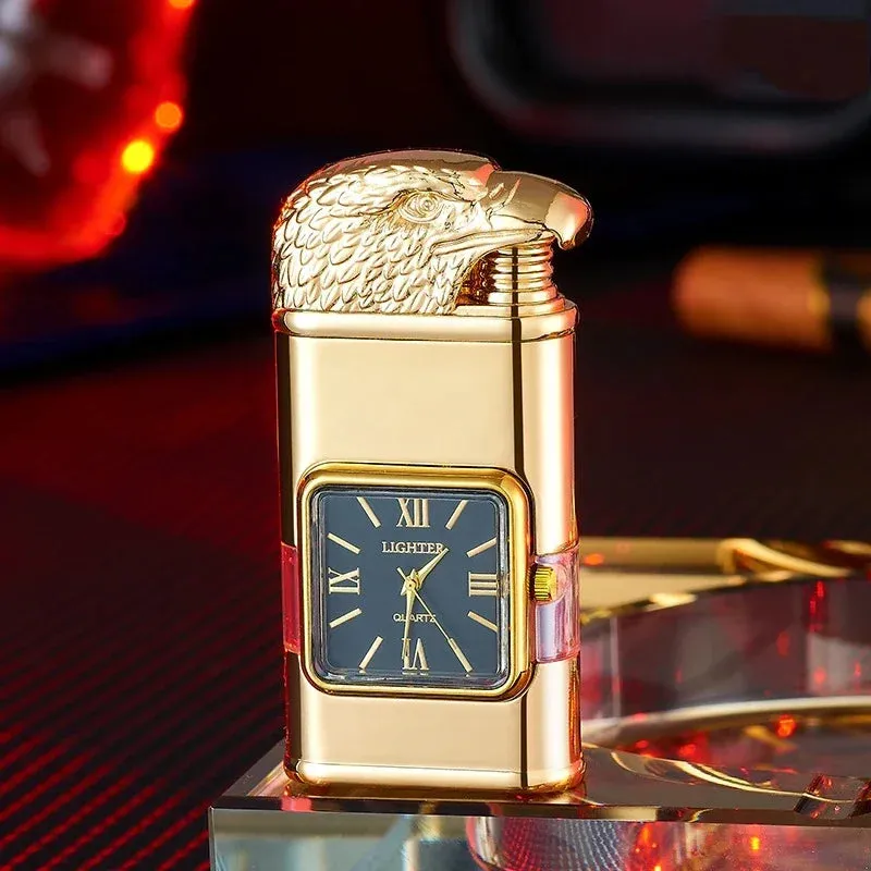 Windproof Lighter Vintage Watch Bezel Jet flame Torch