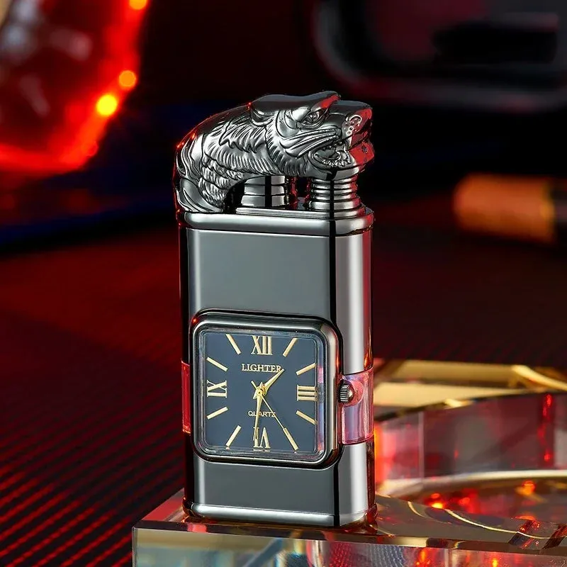 Windproof Lighter Vintage Watch Bezel Jet flame Torch