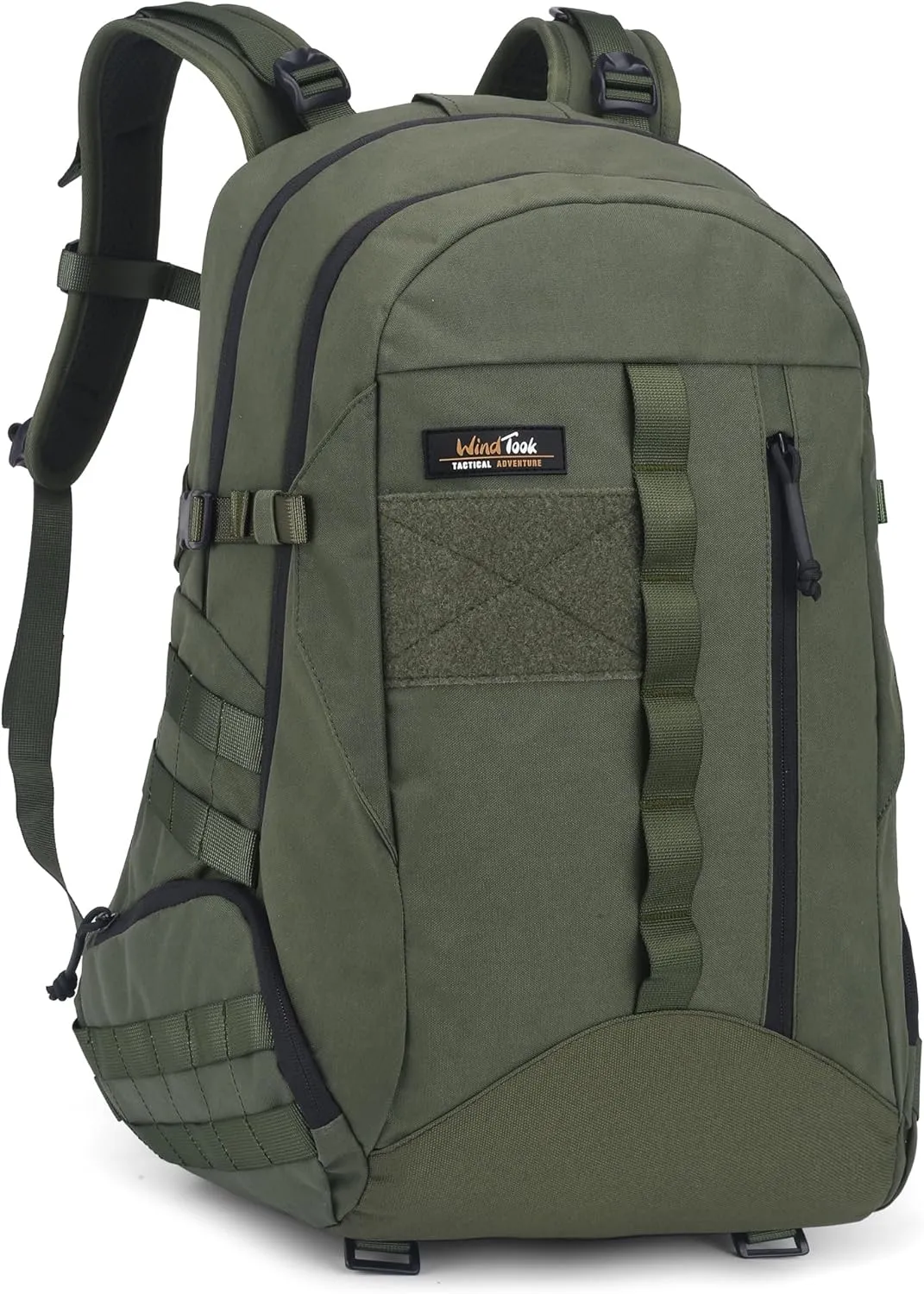 WindTook 40L Military Tactical Backpack for Men and Women,Molle Hiking daypacks Assault Pack 3 Day Bug Out Bag for Camping Travel Army Hunting Gym Rucksack Survival (Green)