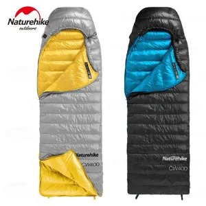 Winter 750FP Duck Down Hooded Sleeping Bag - Waterproof Ultralight Single for Camping