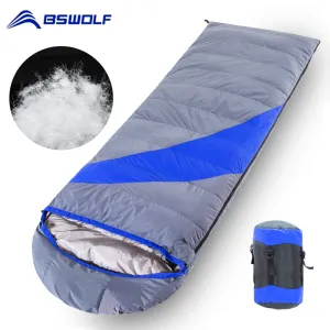 Winter Waterproof BSWolf Soft Nylon Sleeping Duck Envelope Bag For Ultralight Easy-to-install Outdoor Down Impeccable Camping Bag Sleeping Adult