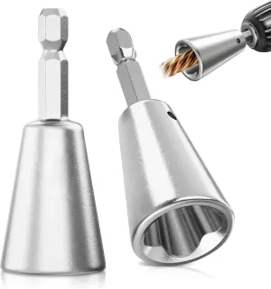 Wire Twister Tool for Drill, Drill Wire Twister Connector, Electrical Power Drill Fast Wire Twisting Tool, Nut Twister Wire Tool, Stainless Steel Shank Durable Cable Wire Twister Tool (2Pcs)