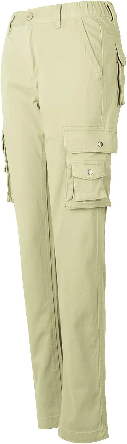Womens Cargo Pants with Pockets Outdoor Casual Ripstop Camo Tactical Combat Work Pants