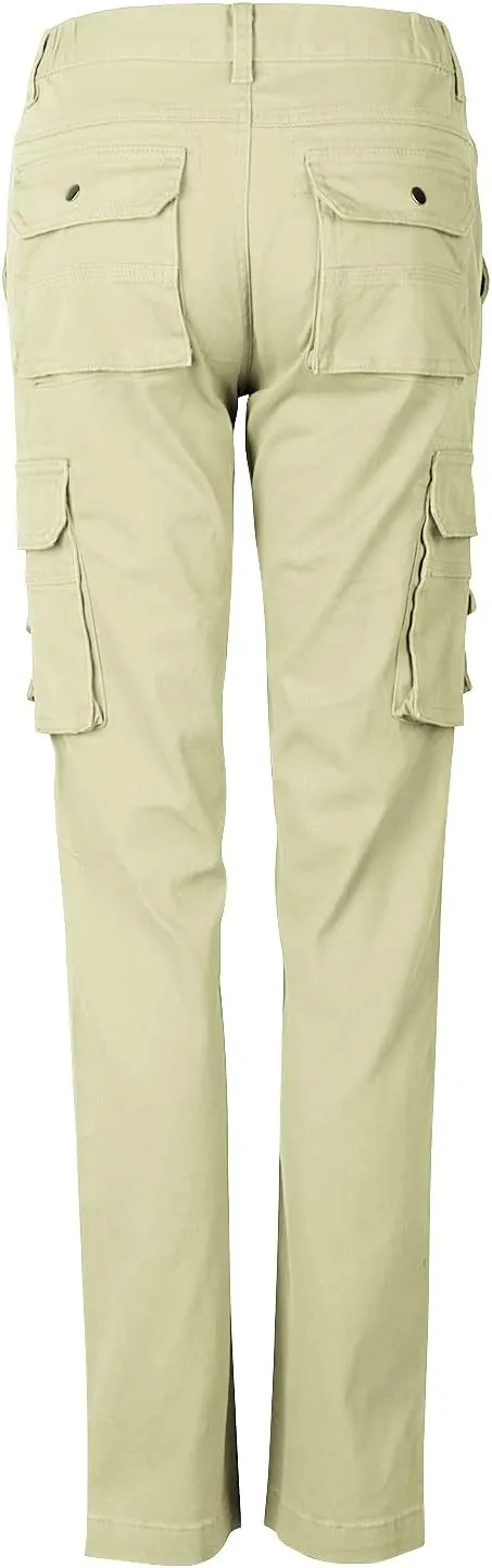 Womens Cargo Pants with Pockets Outdoor Casual Ripstop Camo Tactical Combat Work Pants
