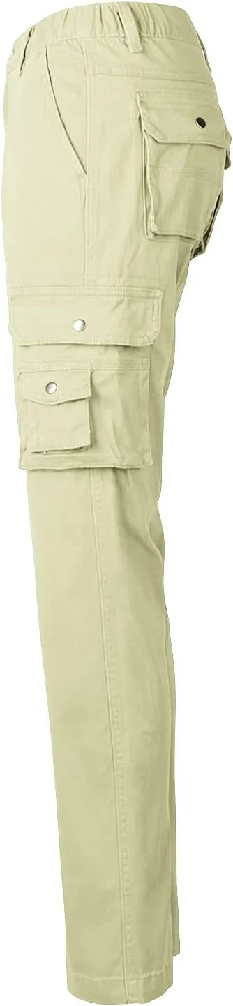 Womens Cargo Pants with Pockets Outdoor Casual Ripstop Camo Tactical Combat Work Pants